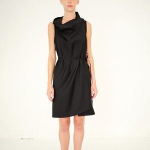 Harputs' Own Three Hole Dress - Black Lightweight Wool